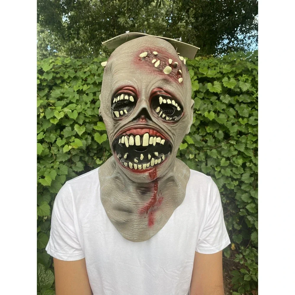 Halloween Gore Mask Teeth Monster Spooky Adult Costume Accessory Cosplay